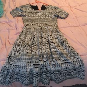 Black and white Aztec lularoe dress